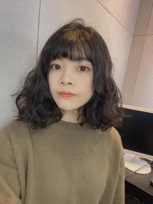 女生中長髮、細軟髮、女生燙髮