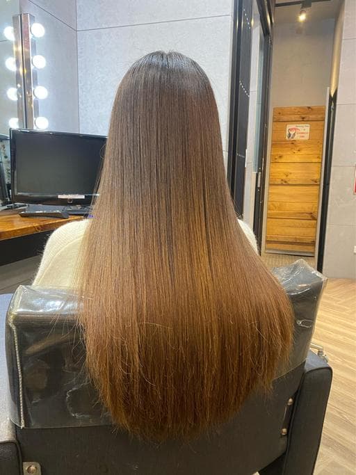 女生長髮、女生染髮、短瀏海