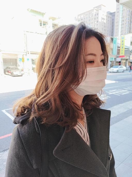 女生中長髮、女生燙髮、溫塑燙