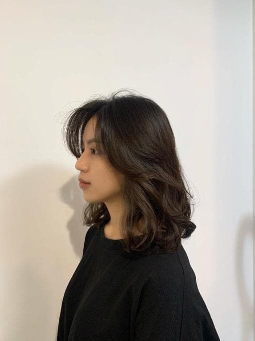 女生中長髮、韓系捲度、韓系