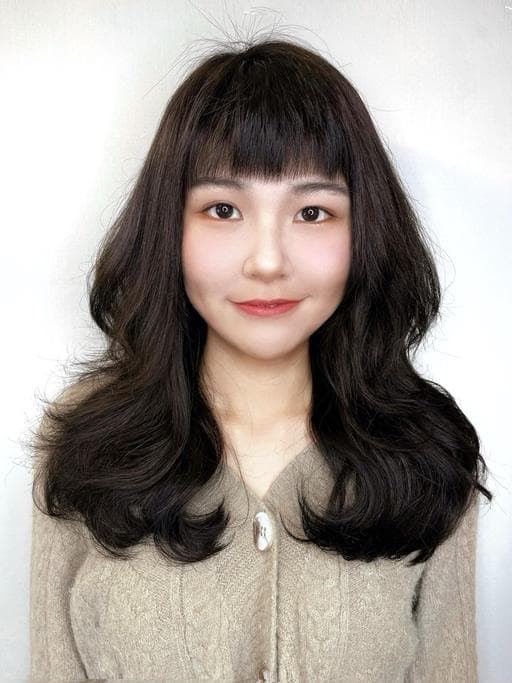 女生長髮、女生燙髮、溫塑燙