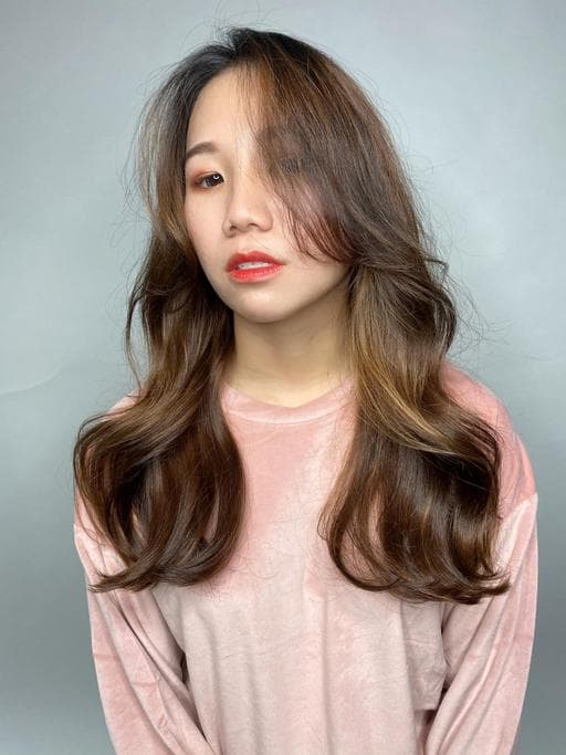 女生長髮、女生燙髮、溫塑燙