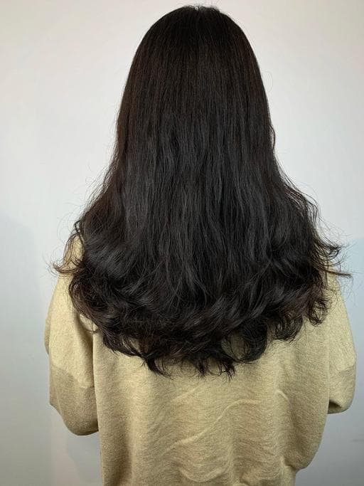長瀏海、女生長髮、溫塑燙
