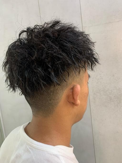 男生短髮、男生燙髮、粗硬髮