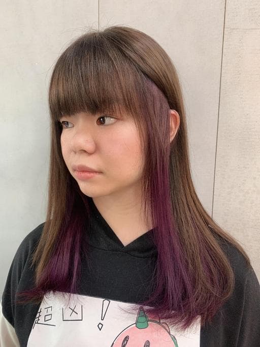 女生中長髮、女生染髮、漂色