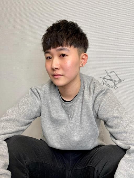 冷燙、鵝蛋臉、男生燙髮