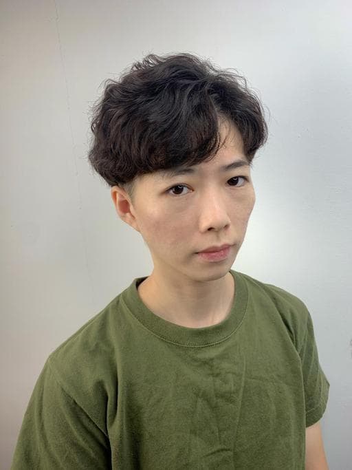 乾性、男生短髮、中性髮