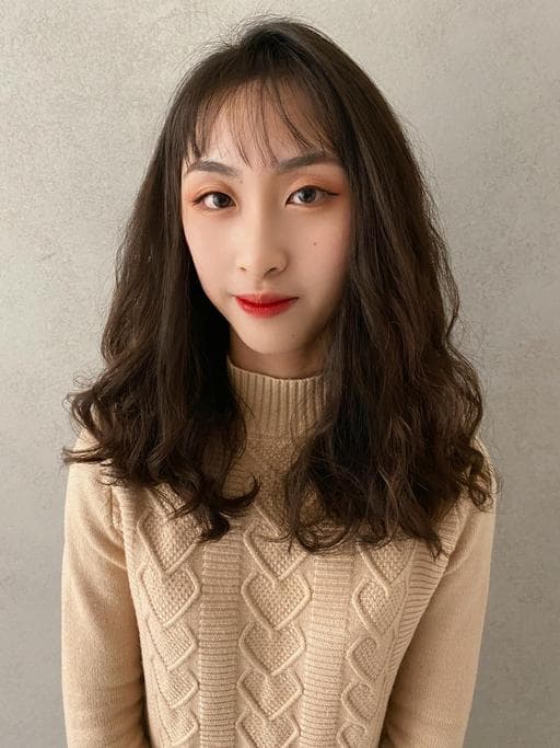 女生燙髮、女生長髮、溫塑燙