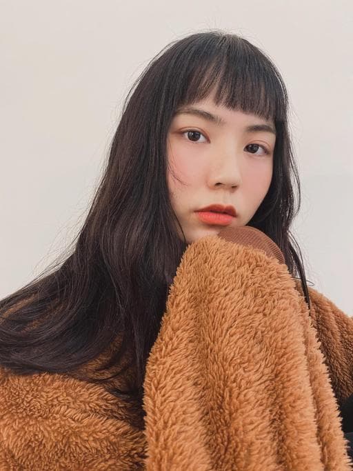 女生長髮、電棒造型、細軟髮