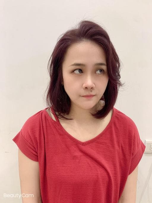 女生染髮、女生長髮、珠寶盒光透髮色