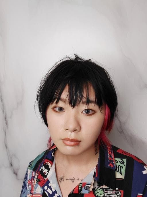 女生短髮、漂色、短瀏海