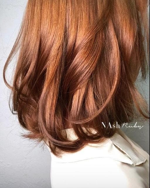 女生染髮、三角臉、女生中長髮