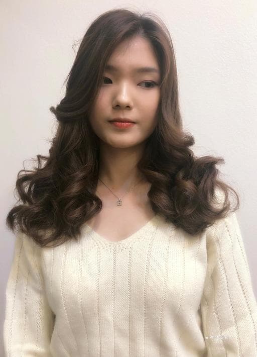 長瀏海、女生染燙、女生長髮