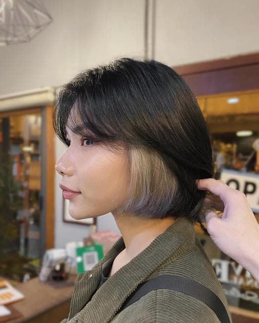 不用漂髮、女生染髮、隱藏式挑染