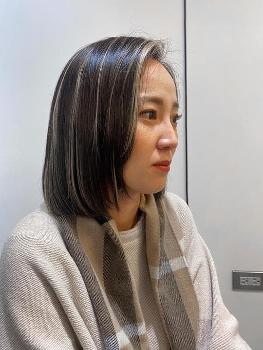 女生中長髮、女生染髮、漂色