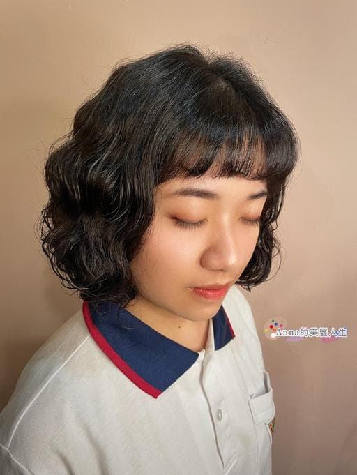 女生短髮、油性頭皮、女生燙髮