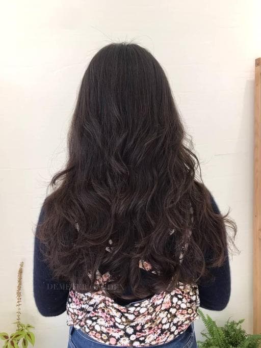 女生長髮、長瀏海、不用漂髮