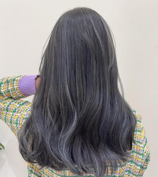 挑染、長瀏海、漂色