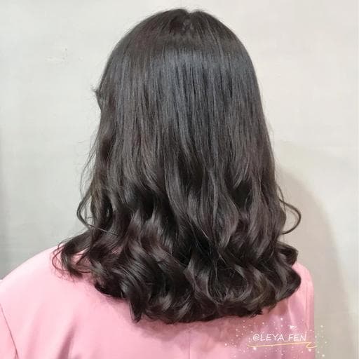 溫塑燙、短瀏海、女生中長髮