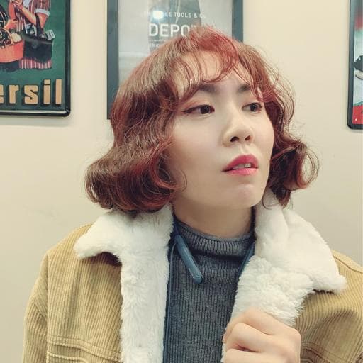女生短髮、女生染燙、韓系