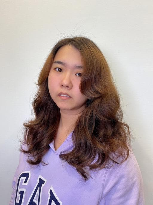 女生中長髮、高雄燙髮、女生燙髮