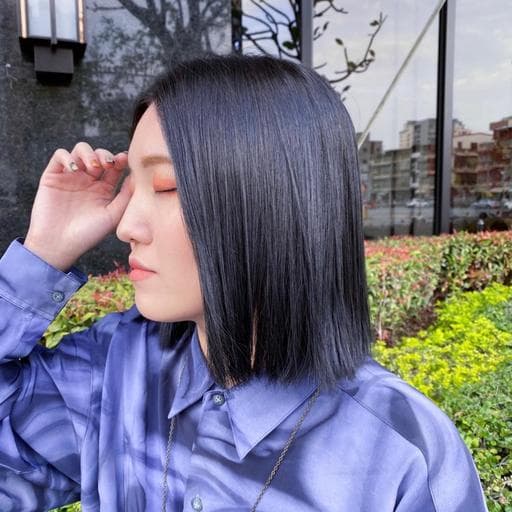 女生短髮、長瀏海、女生染髮