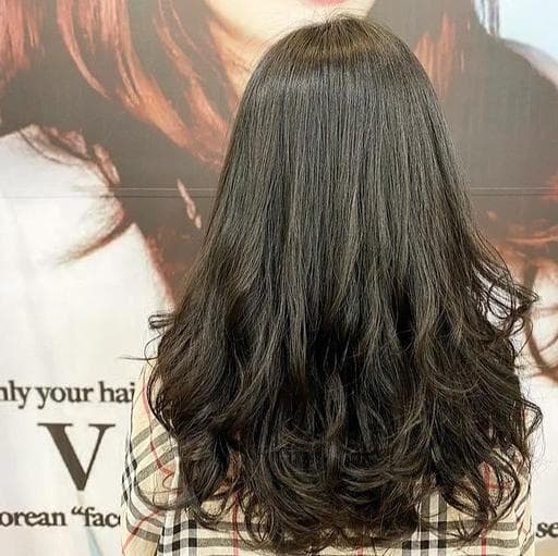 長瀏海、女生長髮、溫塑燙
