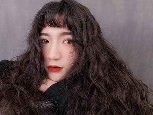 攝影造型、女生長髮、短瀏海