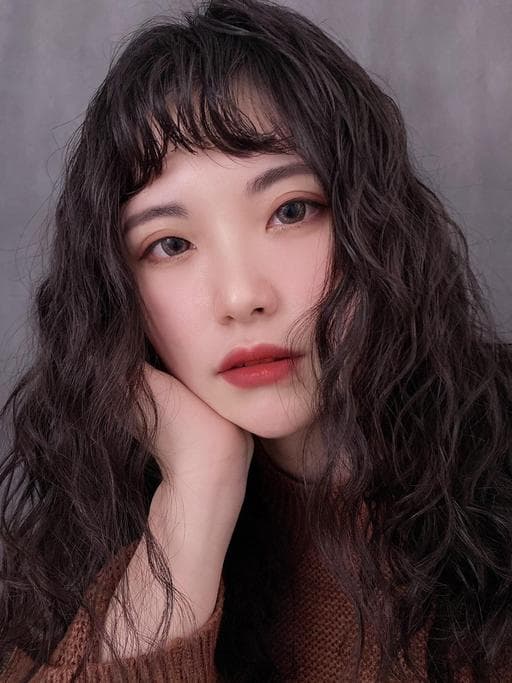 女生長髮、細軟髮、氧氣瀏海