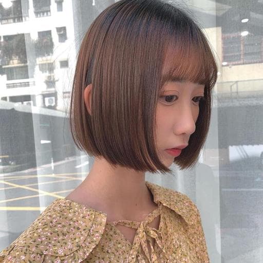 日系、女生短髮、短瀏海