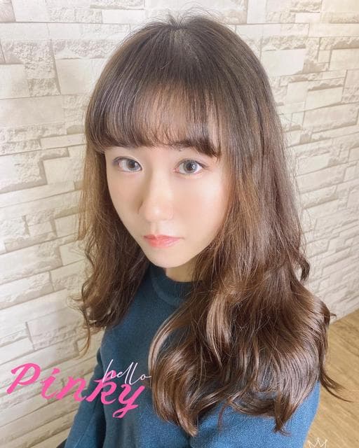 女生長髮、髮妝燙、水波紋卷