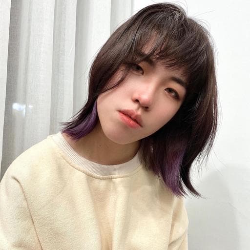 女生中長髮、漂色、女生染髮