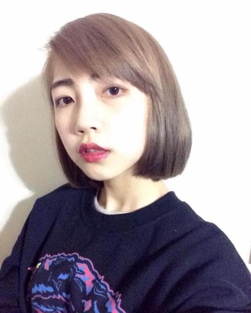 三角臉、女生短髮、受損髮