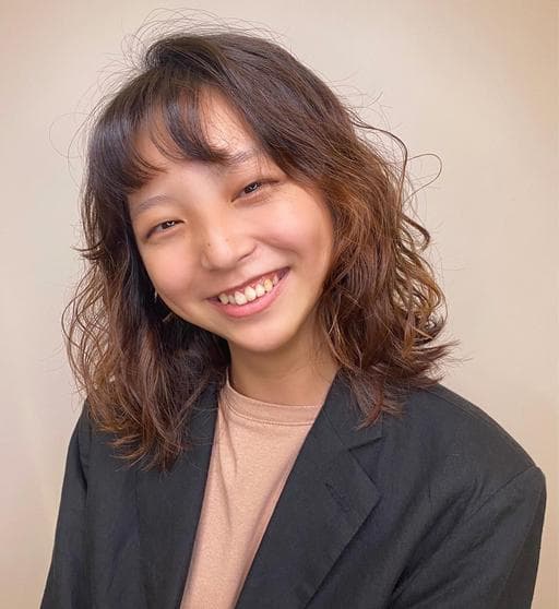 短瀏海、溫塑燙、女生染髮