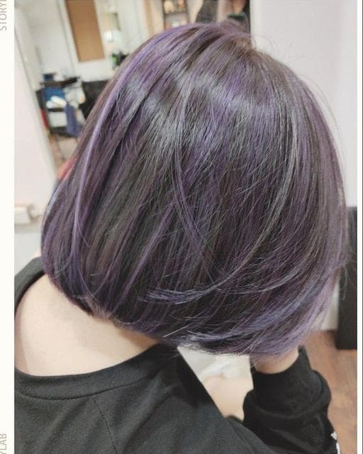 女生短髮、長瀏海、漂色
