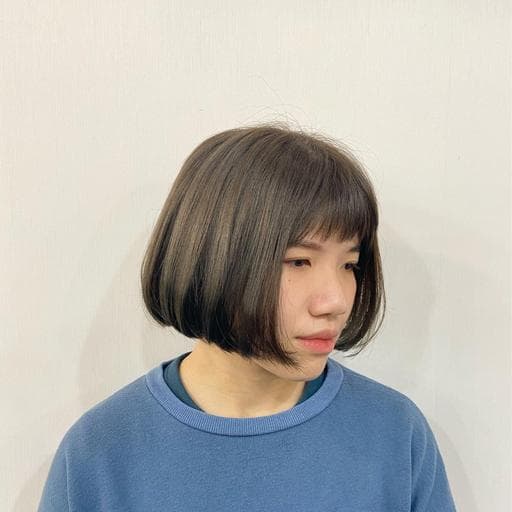 不用漂髮、女生短髮、短髮