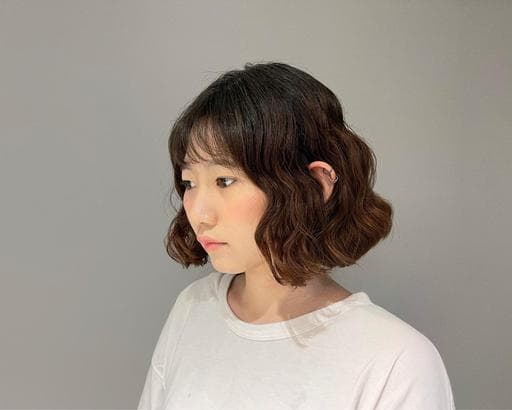 短瀏海、復古波紋、水波紋卷