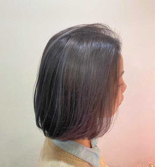 女生中長髮、挑染、特殊色