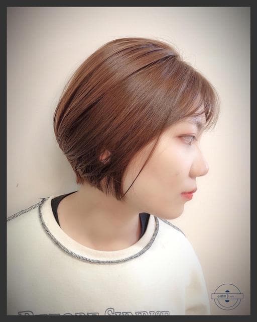 女生短髮、短瀏海、女生染髮