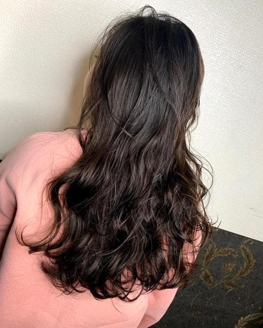 長瀏海、女生長髮、溫塑燙