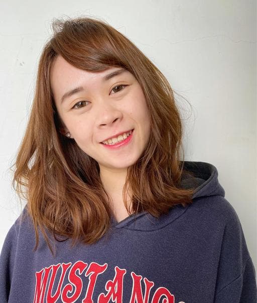 女生中長髮、女生染髮、短瀏海