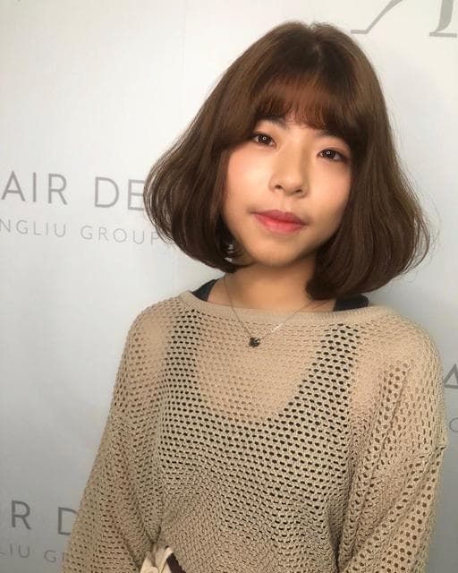 女生短髮、女生染燙、C字燙