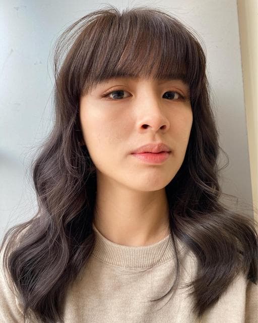 女生中長髮、棕色系、漂色