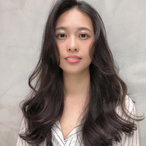 女生燙髮、長瀏海、溫塑燙
