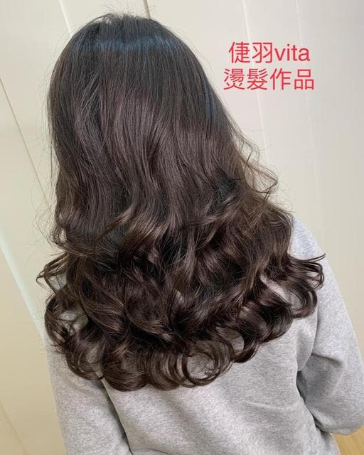 長瀏海、女生長髮、溫塑燙