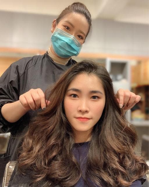 女生長髮、溫塑燙、女神系捲髮