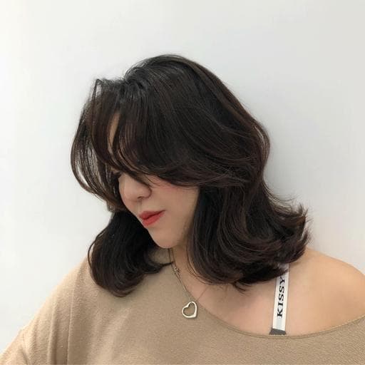 女生中長髮、女生燙髮、溫塑燙
