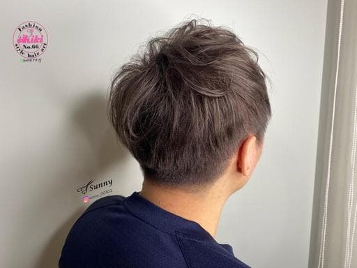 男生短髮、男生染髮、漂色