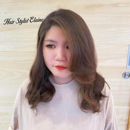 長瀏海、女生長髮、溫塑燙