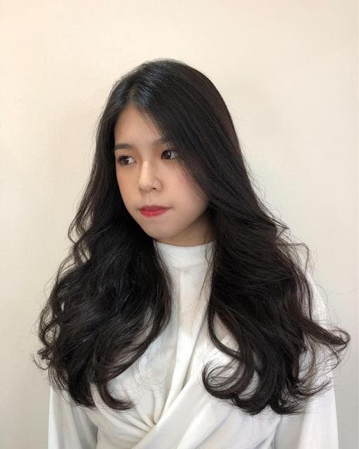 長瀏海、溫塑燙、女生長髮